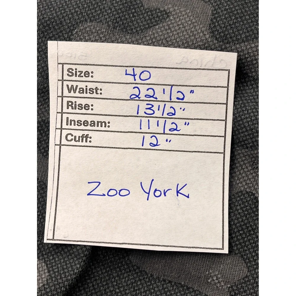 Zoo York Cargo Shorts Mens 40 Grey Camo Stretch Skate Pockets Type ZY-1